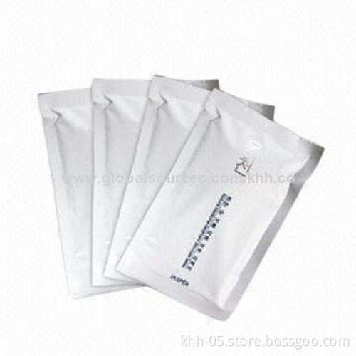 Mask Packaging Bag with Heat Cut Sealed Style, Made of OPP/VMCPP/CPP Materials